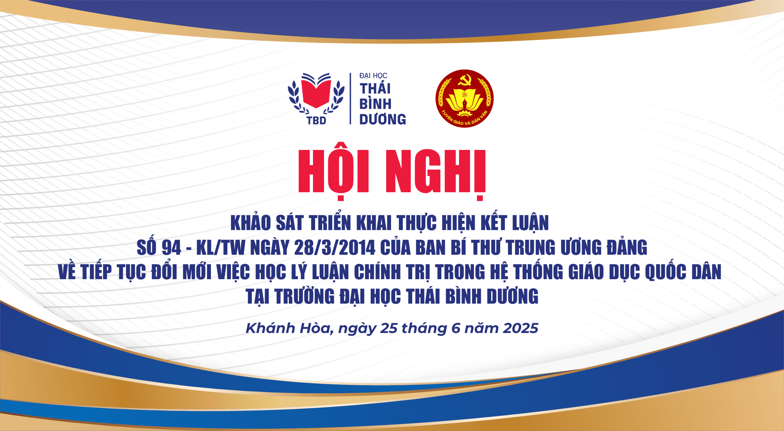 Hội nghị khảo sát triển khai thực hiện kết luận số 94-KL/TW ngày 28/3/2014 của Ban Bí thư TW Đảng