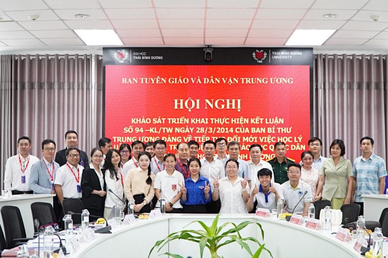 Trường Đại học Thái Bình Dương đón tiếp và làm việc với Đoàn khảo sát của Ban Tuyên giáo và Dân vận Trung ương
