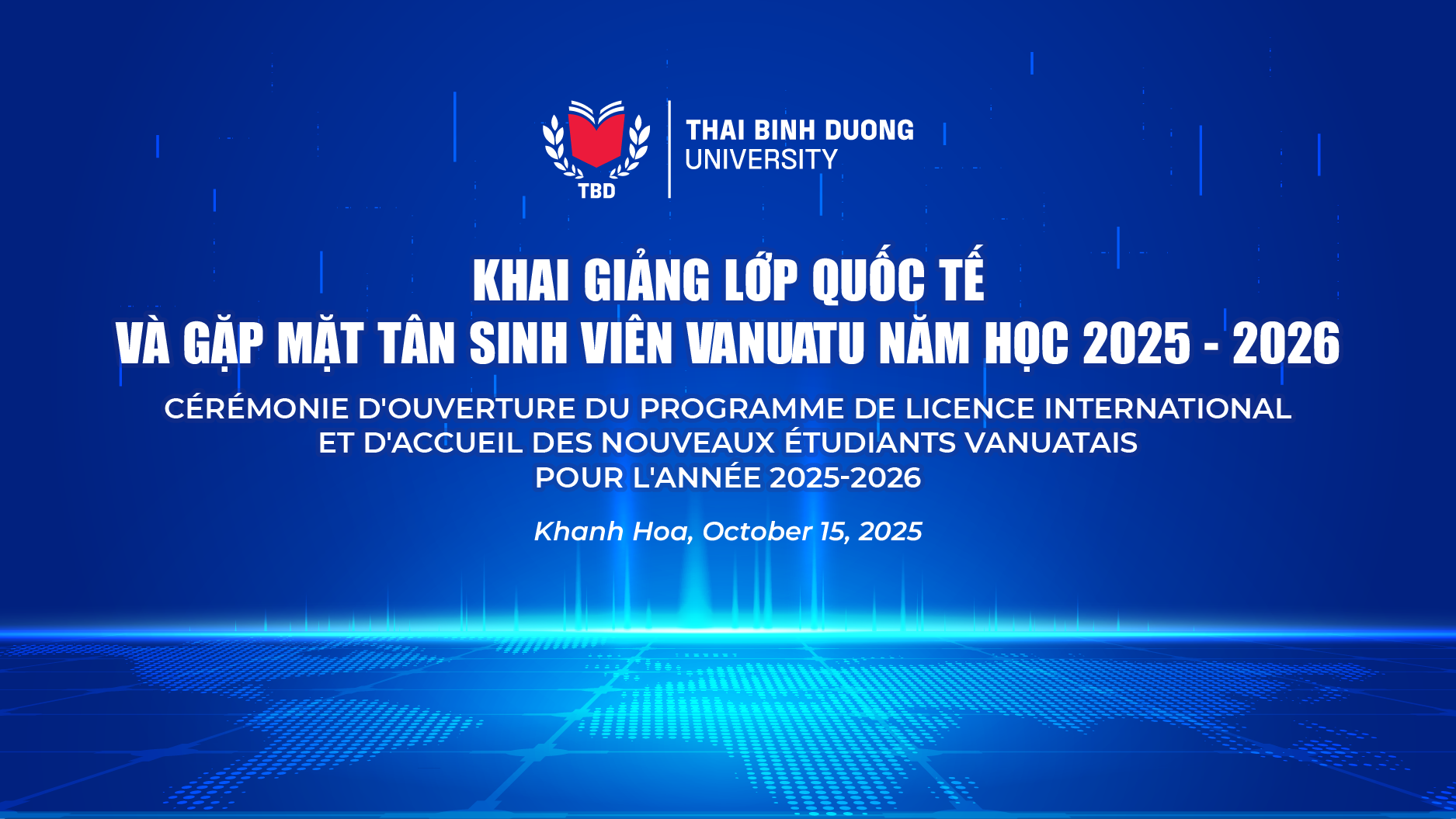 Khai giảng Lớp Quốc tế và Gặp mặt Tân sinh viên Vanuatu năm học 2025-2026