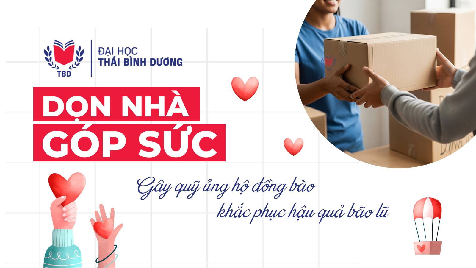 Dọn nhà, Góp sức – Chung tay gửi hơi ấm đến đồng bào vùng bão lũ