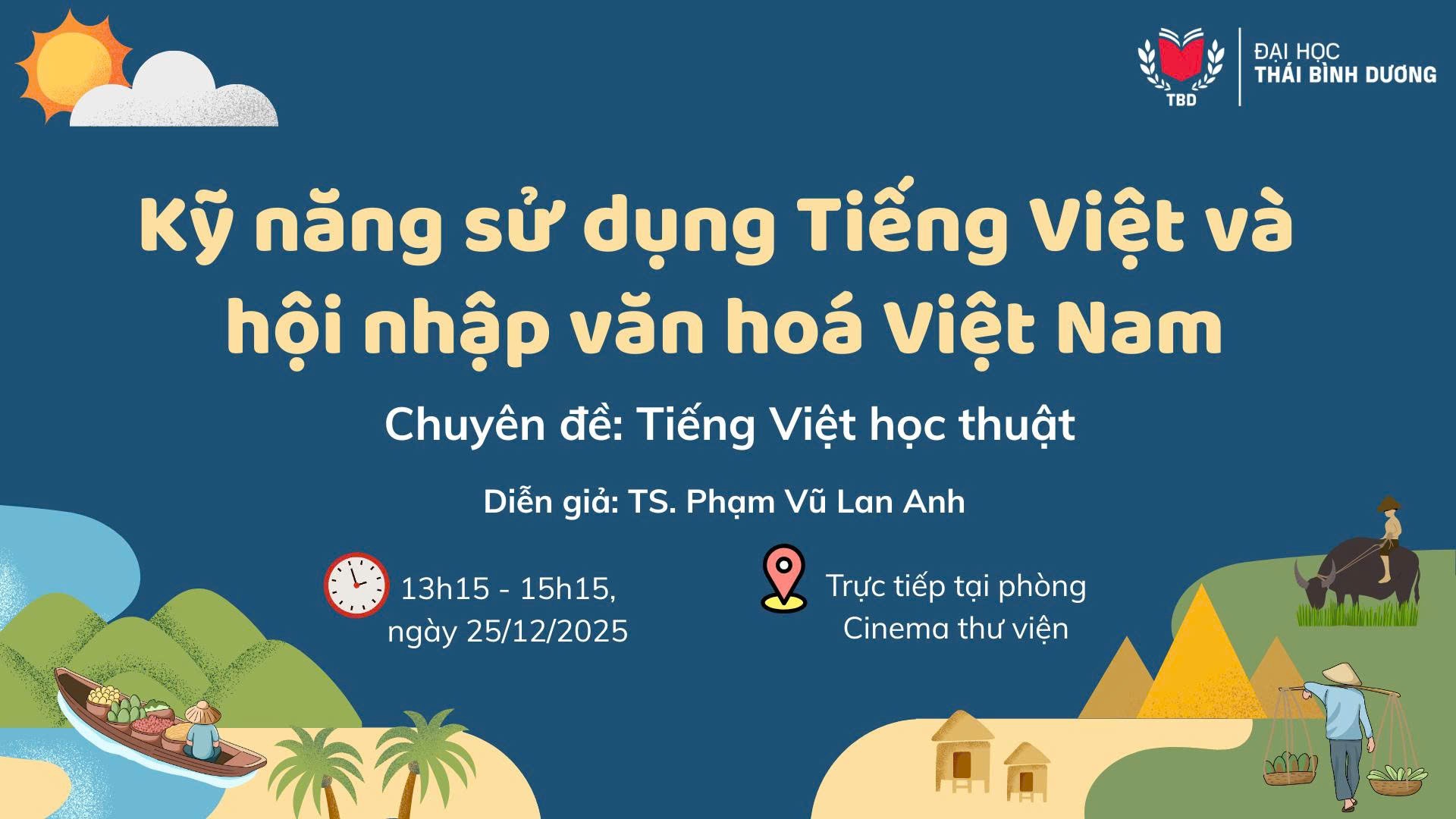 Workshop: “Kỹ năng sử dụng tiếng Việt và hội nhập văn hóa Việt Nam”