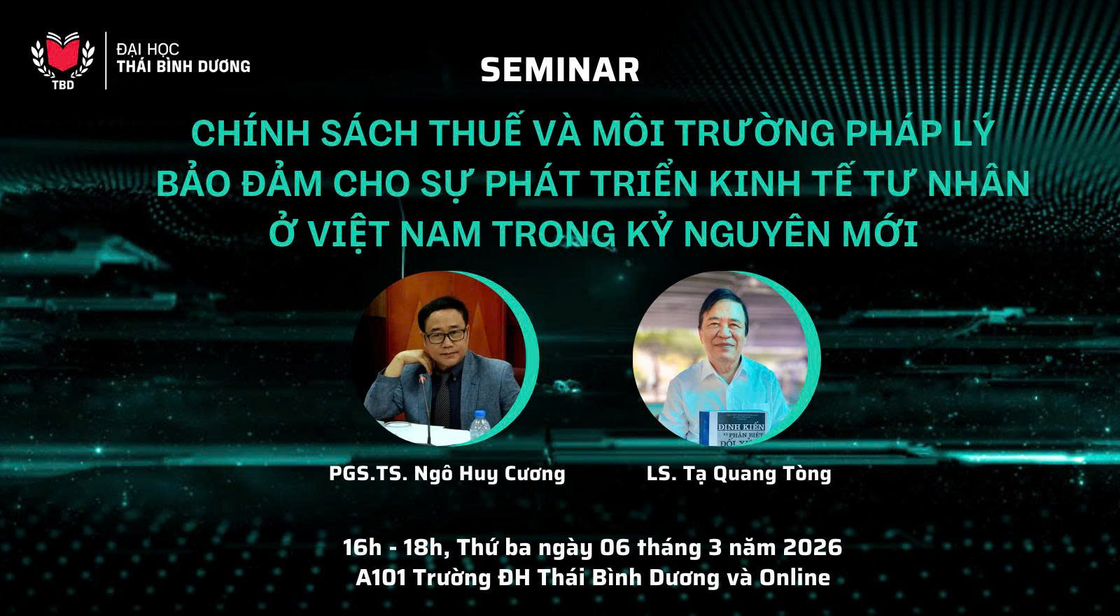 [Seminar Luật học] Chính sách thuế và môi trường pháp lý bảo đảm cho sự phát triển kinh tế tư nhân