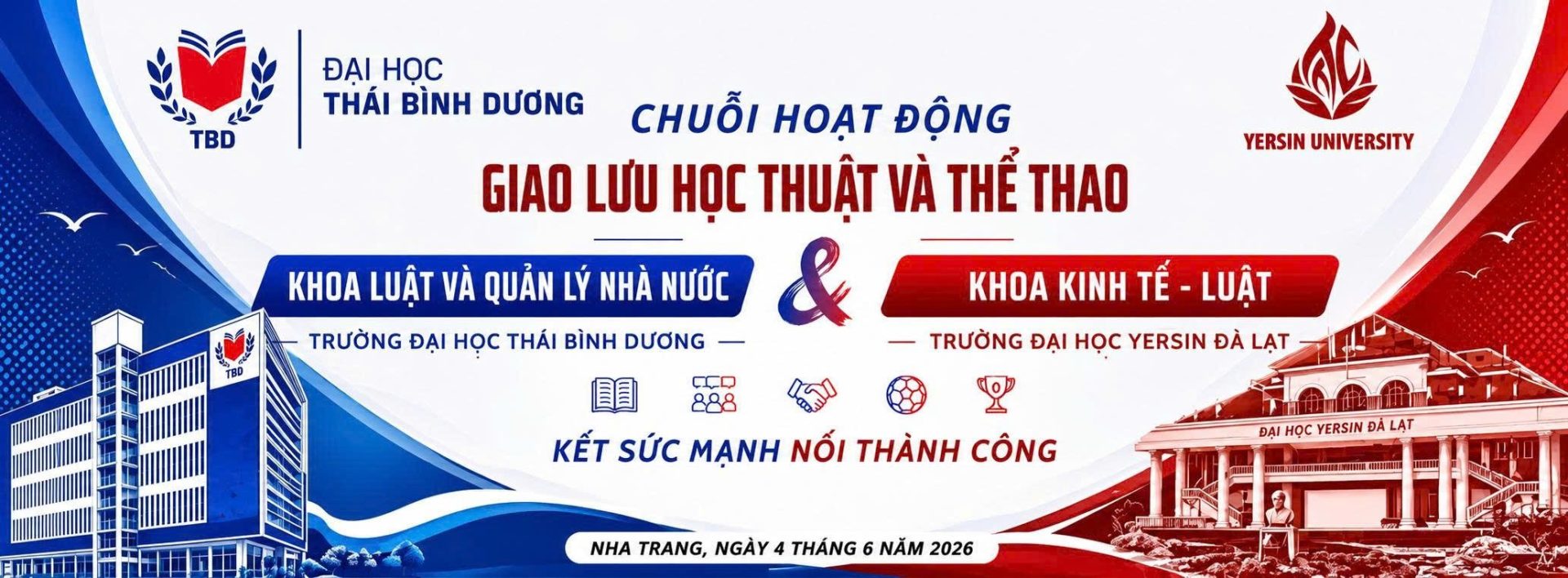 Chuỗi hoạt động giao lưu học thuật và thể thao giữa Trường Đại học Thái Bình Dương và Trường Đại học Yersin Đà Lạt